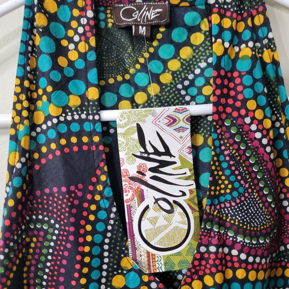 Celine Black Multicolor Tribal Print Dress - Picture 2 of 4